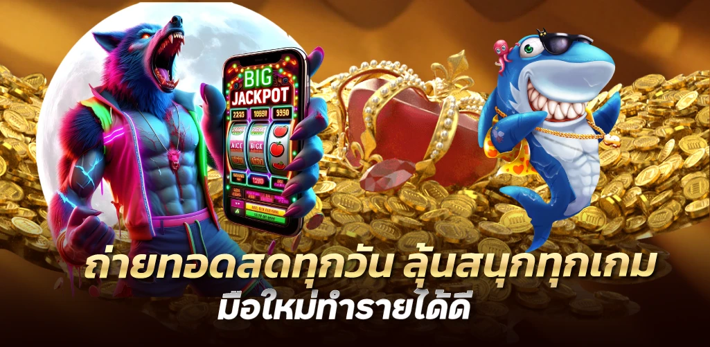 ถ่ายทอดสดทุกวัน ลุ้นสนุกทุกเกม มือใหม่ทำรายได้ดี